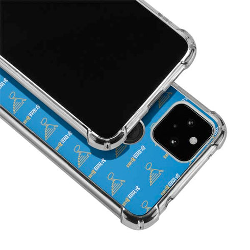 NHL St. Louis Blues Pattern Google Pixel 5a 5G Clear Case